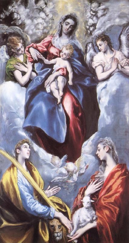 El Greco Madonna and child, and  Sta Martina and Sta Agnes china oil painting image